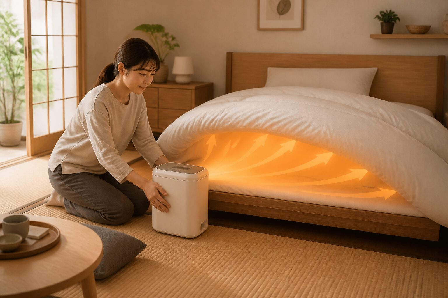 RF-FA20-WAが向く家庭と向かない使い方を分ける寝室と布団の生活場面