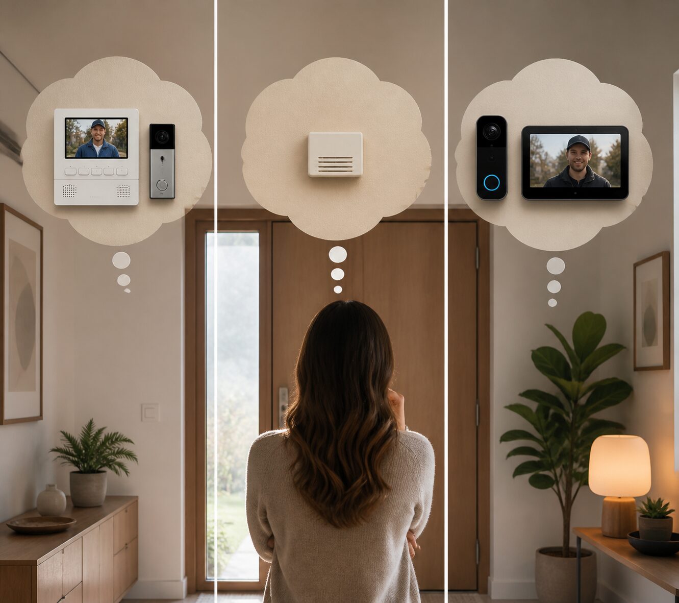 VL-SWE210KLAが向く住宅を電源・配線・ワイヤレス子機で判断する図