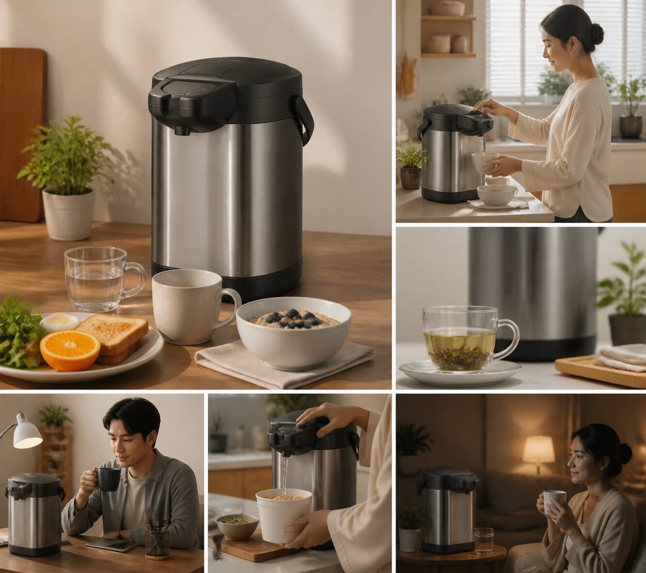 3.0Lの水量と905Wと約24分の沸とうを一日の使用量へ当てはめる図