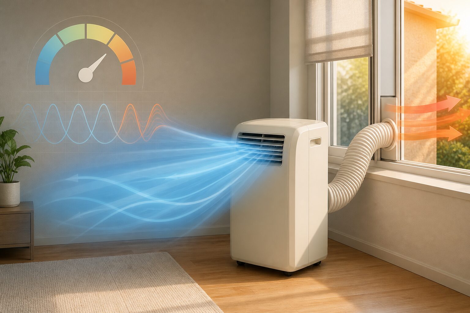 50Hzと60Hzの冷房能力2.0・2.3kWと消費電力680・730Wを比較する図